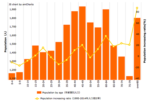 年齢別人口グラフ